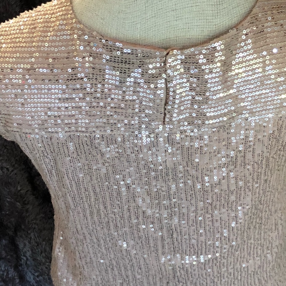JCrew sequence sparkly top